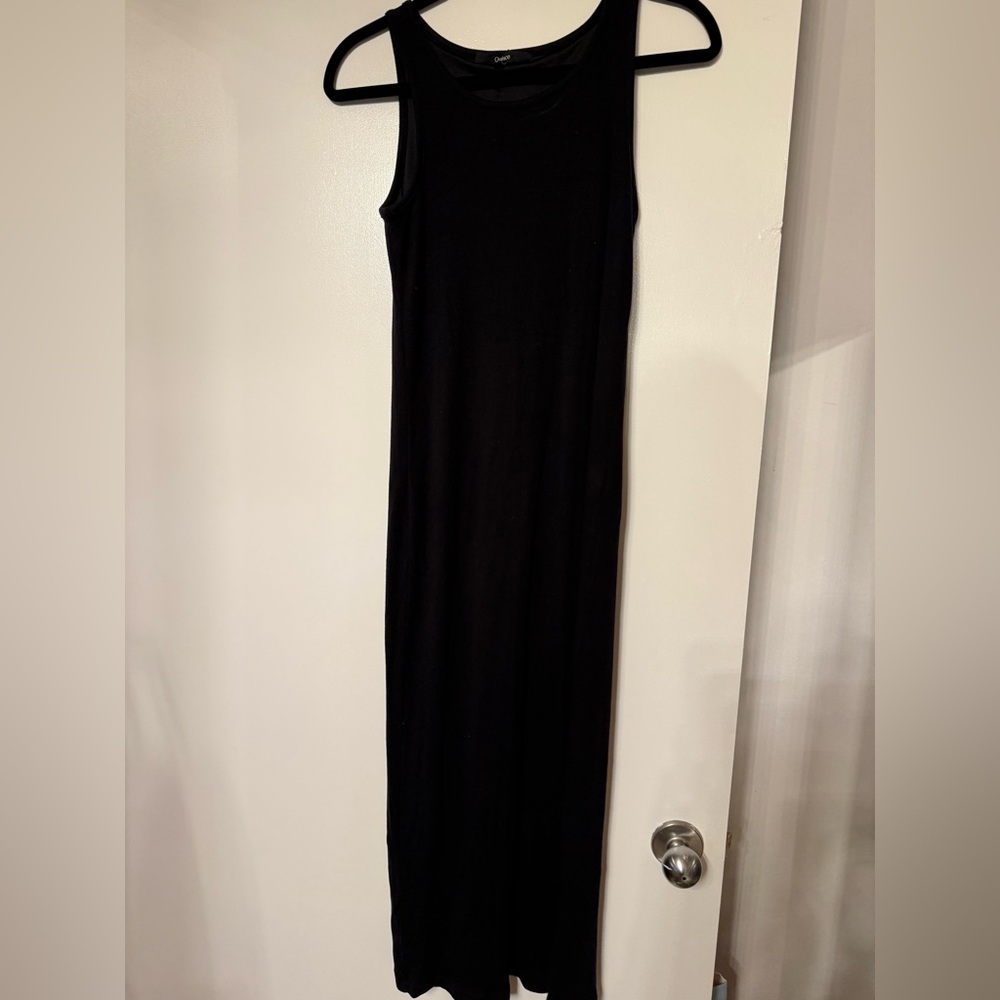 Quince Black Midi Dress